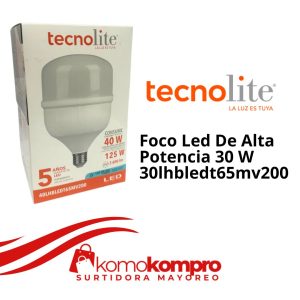 30lhbledt65mv200, Tecnolite, tecnolite-lamparas, tecnolite-catálogo, focos-tecnolite, tecnolite-cerca-de-mi, 30w