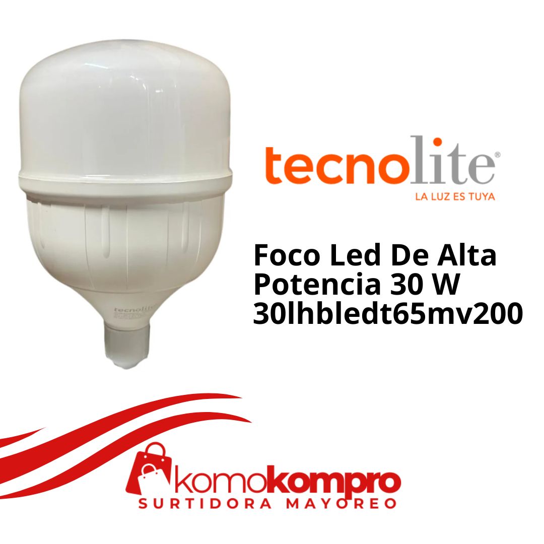 30lhbledt65mv200, Tecnolite, tecnolite-lamparas, tecnolite-catálogo, focos-tecnolite, tecnolite-cerca-de-mi, 30w