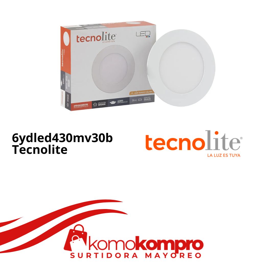 6ydled430mv30b-Foco-LED-tecnolite-lamparas, tecnolite-catálogo, focos-tecnolite, tecnolite-cerca-de-mi