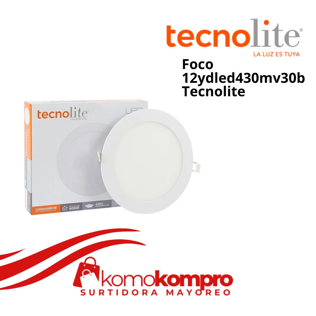 Foco-LED- 12ydled430mv30b-tecnolite-lamparas, tecnolite-catálogo, focos-tecnolite, tecnolite-cerca-de-mi