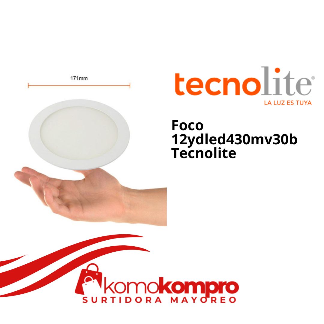 Foco-LED- 12ydled430mv30b-tecnolite-lamparas, tecnolite-catálogo, focos-tecnolite, tecnolite-cerca-de-mi