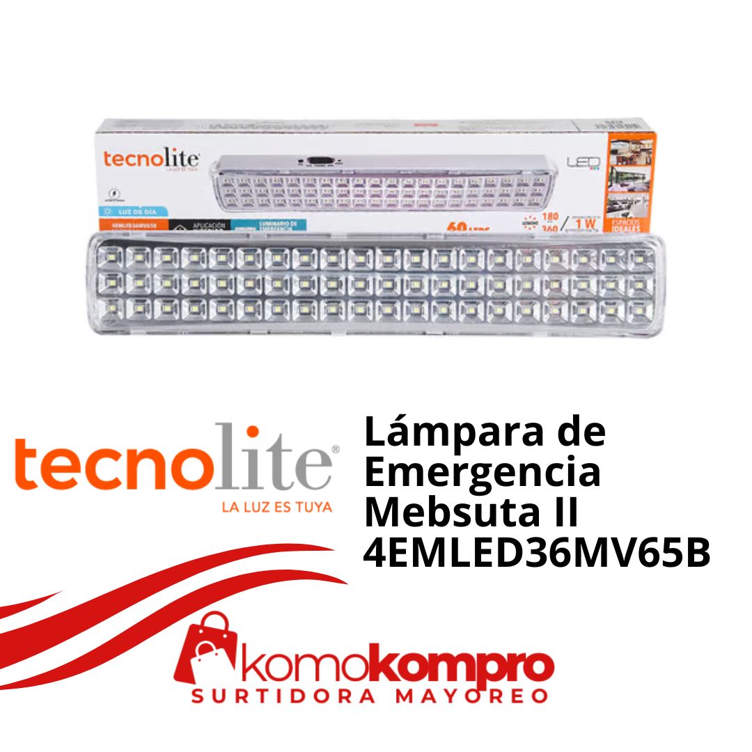 Lámpara-de-Emergencia-Mebsuta-II-4EMLED36MV65B, Tecnolite, tecnolite-lamparas, tecnolite-catálogo, focos-tecnolite, tecnolite-cerca-de-mi