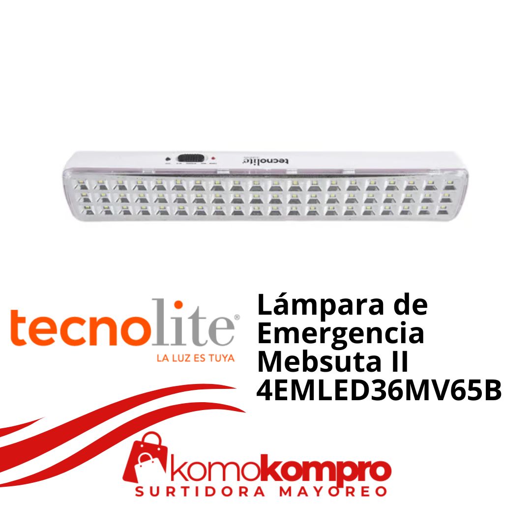 Lámpara-de-Emergencia-Mebsuta-II-4EMLED36MV65B, Tecnolite, tecnolite-lamparas, tecnolite-catálogo, focos-tecnolite, tecnolite-cerca-de-mi