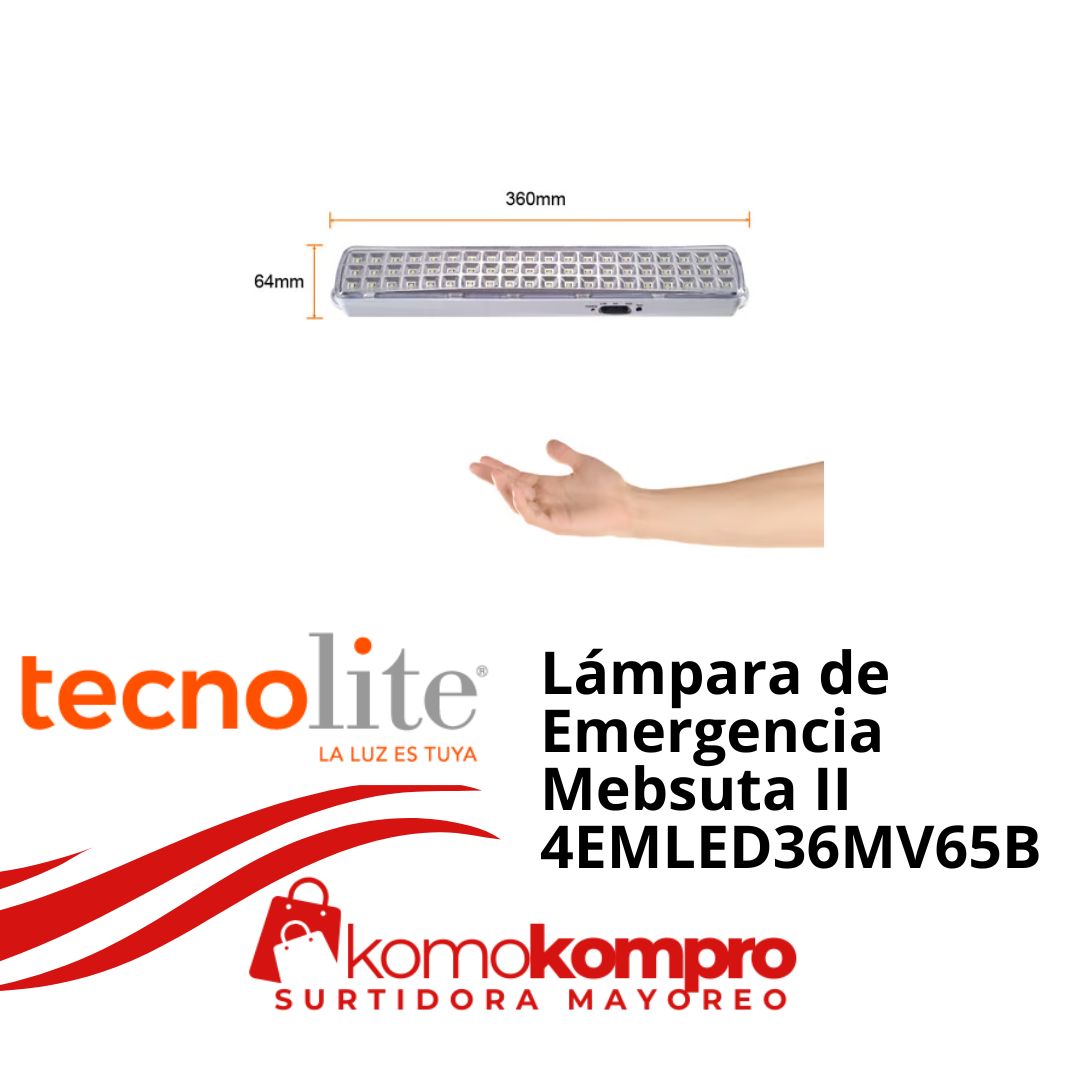 Lámpara-de-Emergencia-Mebsuta-II-4EMLED36MV65B, Tecnolite, tecnolite-lamparas, tecnolite-catálogo, focos-tecnolite, tecnolite-cerca-de-mi